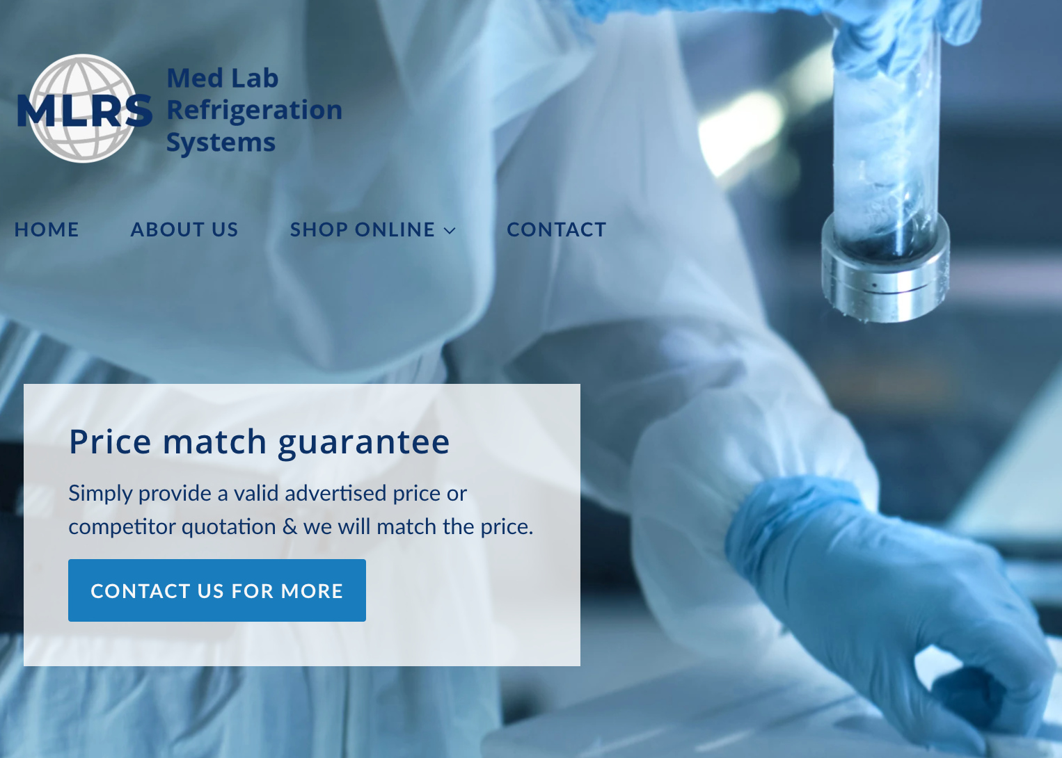 Med Lab Refrigeration Systems Price Match Guarantee