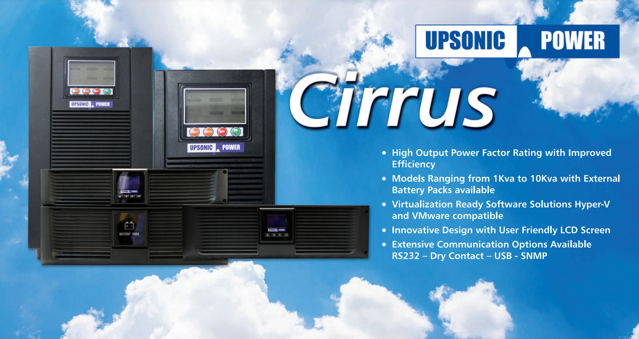 Upsonic Cirrus CSCRT2000 Uninterruptible Power Supply (RACK MODEL)